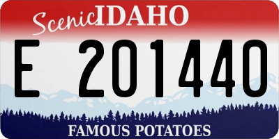 ID license plate E201440