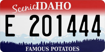 ID license plate E201444