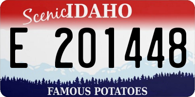 ID license plate E201448