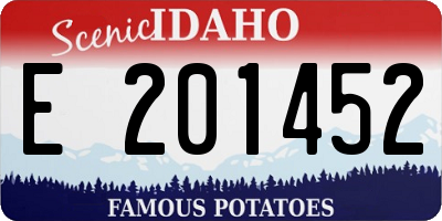ID license plate E201452