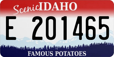 ID license plate E201465