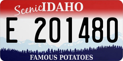 ID license plate E201480