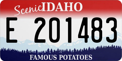 ID license plate E201483