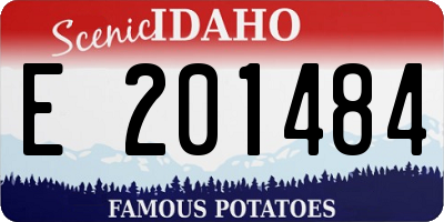 ID license plate E201484