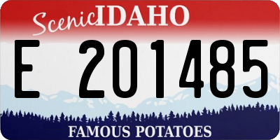 ID license plate E201485