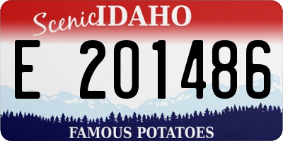 ID license plate E201486