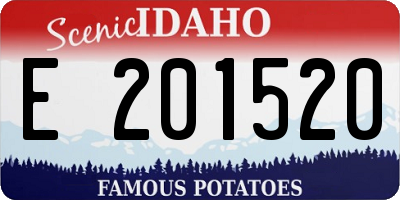 ID license plate E201520