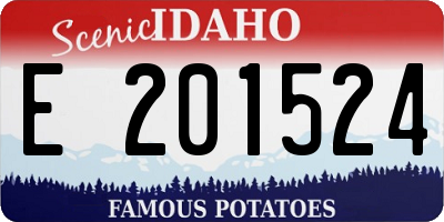 ID license plate E201524