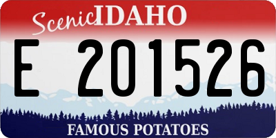 ID license plate E201526