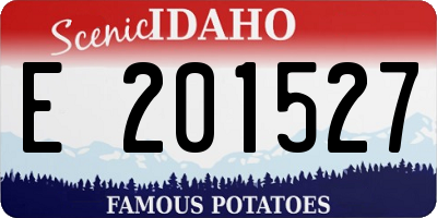 ID license plate E201527