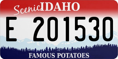 ID license plate E201530