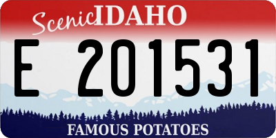 ID license plate E201531