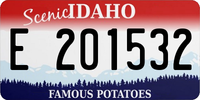 ID license plate E201532