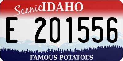 ID license plate E201556