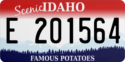 ID license plate E201564