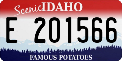 ID license plate E201566