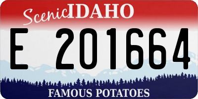 ID license plate E201664