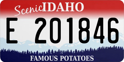 ID license plate E201846