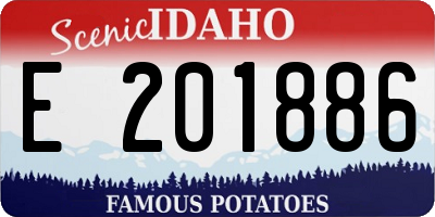 ID license plate E201886