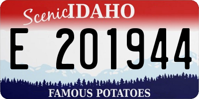 ID license plate E201944