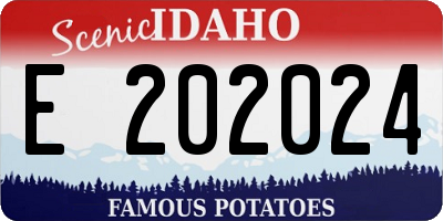 ID license plate E202024