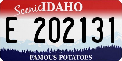 ID license plate E202131
