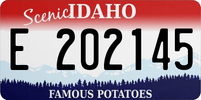 ID license plate E202145