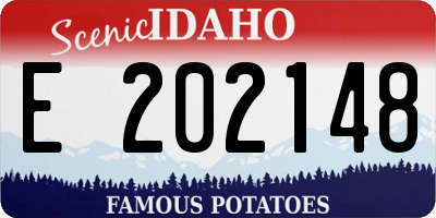 ID license plate E202148