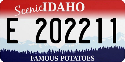 ID license plate E202211