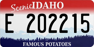 ID license plate E202215