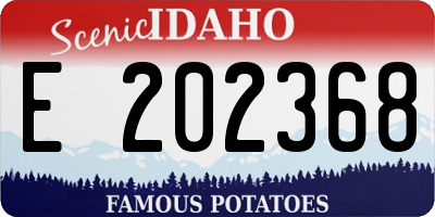 ID license plate E202368