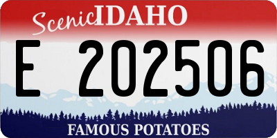 ID license plate E202506