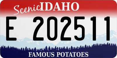 ID license plate E202511