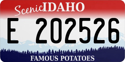 ID license plate E202526