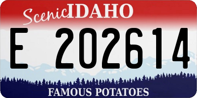 ID license plate E202614
