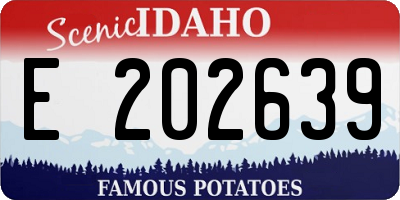 ID license plate E202639