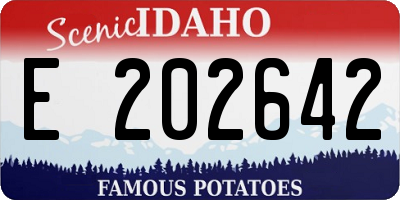 ID license plate E202642