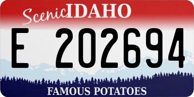 ID license plate E202694