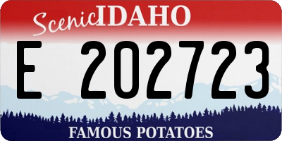 ID license plate E202723