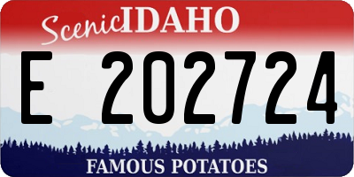 ID license plate E202724