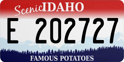 ID license plate E202727