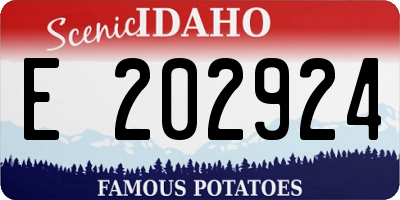 ID license plate E202924