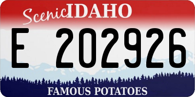 ID license plate E202926
