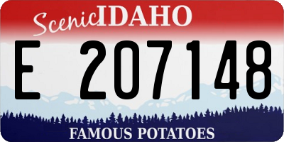 ID license plate E207148