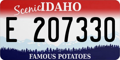 ID license plate E207330