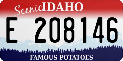 ID license plate E208146