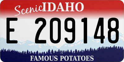 ID license plate E209148