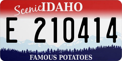 ID license plate E210414