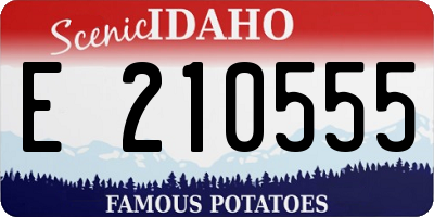 ID license plate E210555