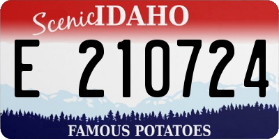 ID license plate E210724